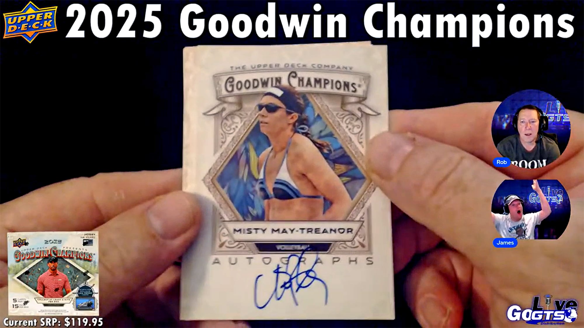 GoGTSLive's tweet card. Box Break: 2025 Upper Deck Goodwin Champions Trading Cards - The guys from Go GTS Live ripped a box of this popular multi-sport trading card product from July 24th's episode!