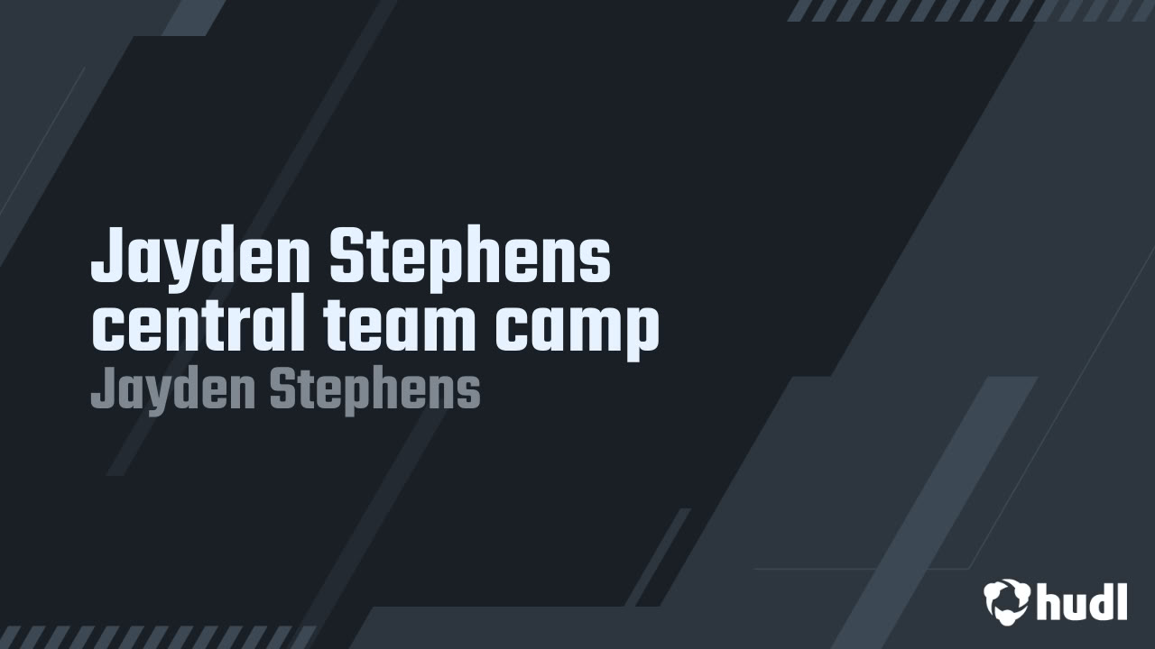 jaydenstephenss's tweet card. Jayden Stephens central team camp