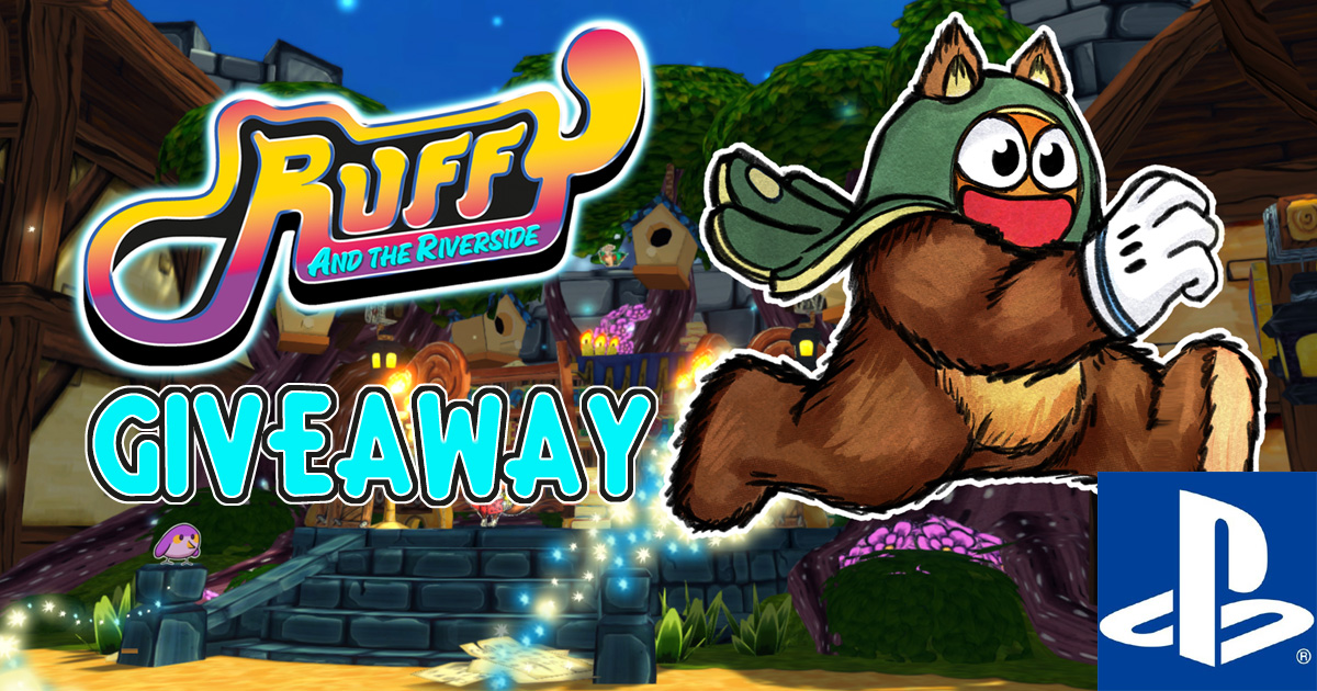 VideoChums's tweet card. Enter our contest for a chance to win a North American download code for Ruffy And The Riverside on PlayStation 5.