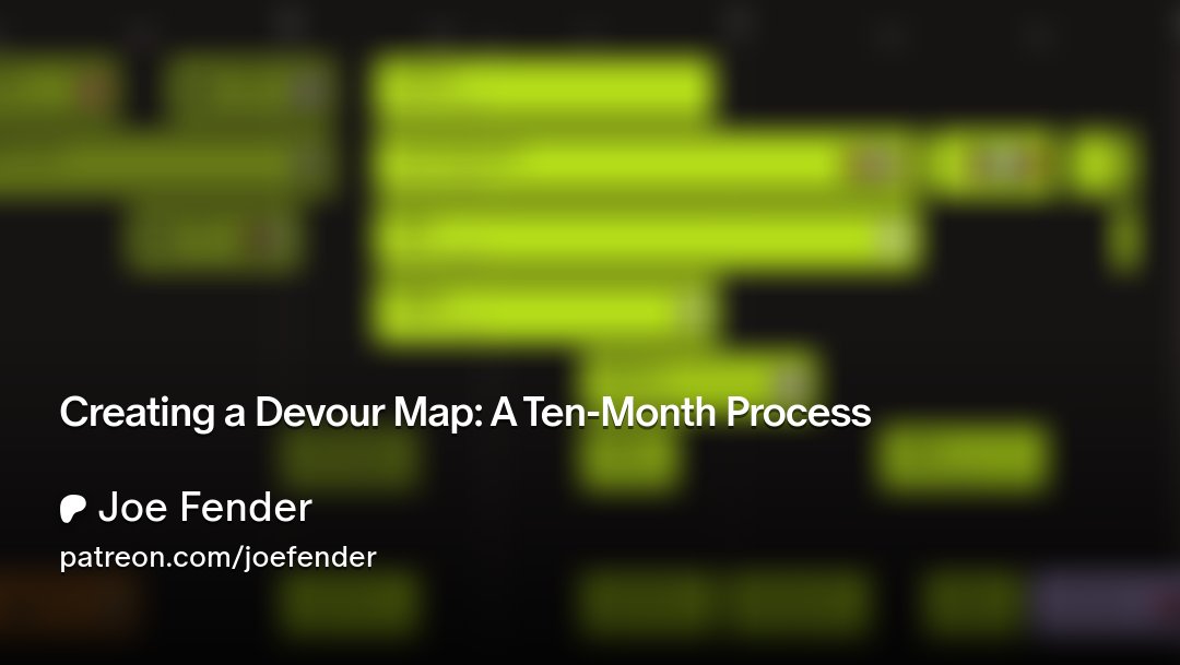 DEVOUR_GAME's tweet card. Get more from Joe Fender on Patreon