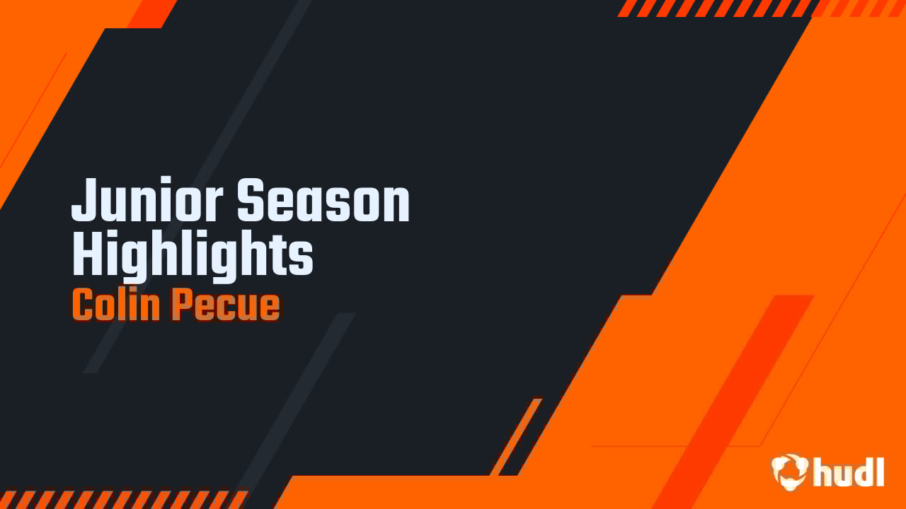 ColinPecue22's tweet card. Junior Season Highlights