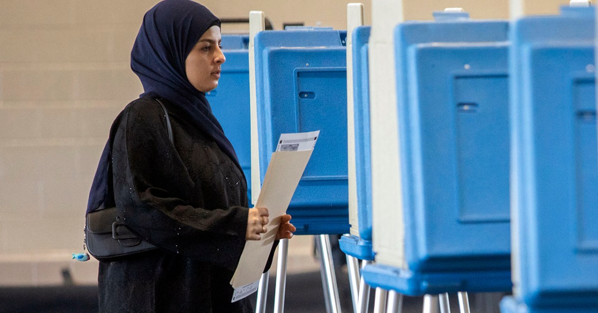 johngramlich's tweet card. Around half of Muslim adults (53%) identify with or lean toward the Democratic Party, while 42% identity with or lean toward the Republican Party.