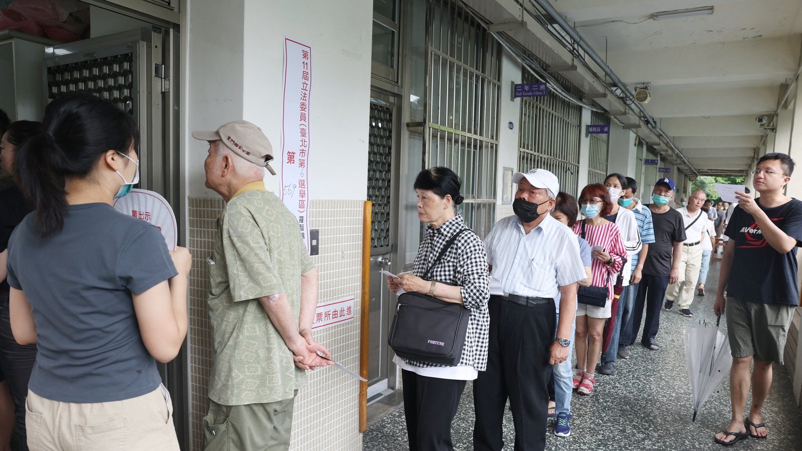 9DashLine's tweet card. Taiwanese voters turned out at schools, churches and community centres to cast their ballot in a high-stakes recall election that could give President Lai Ching-te's party control of the parliament.