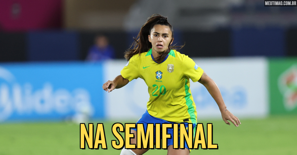 MeuTimao's tweet card. Nesta sexta-feira, o Brasil empatou com a Colômbia por 0 a 0, em duelo válido pela última rodada da fase de grupos da Copa América Feminina. Quatro jogadoras do Corinthians atuaram na partida.