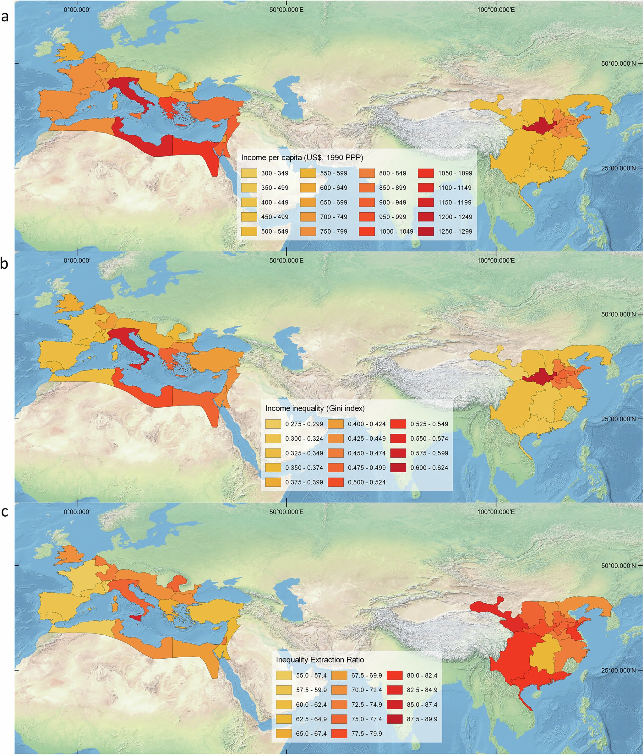 WalterScheidel's tweet card. Nature Communications - The authors estimate income inequality in the Roman Empire and the Chinese Han Empire. They find that the Han Empire was, overall, more unequal and extractive than the Roman...