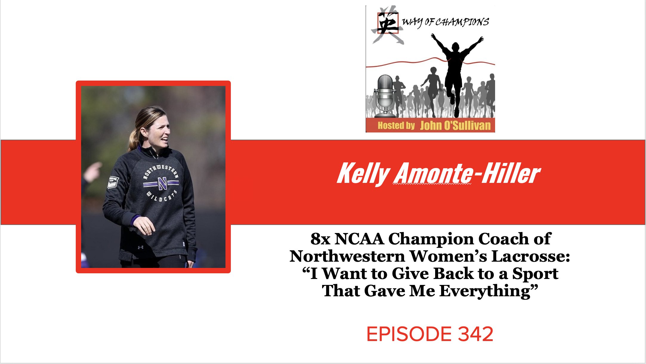 CTGProjectHQ's tweet card. Listen on the web, iTunes, Spotify, Amazon, and Stitcher Listen and Watch the Podcast on You Tube: @WayofChampionsPodcast Kelly Amonte-Hiller is one of the most decorated athletes and coaches we have...