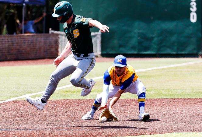 McNeeseBaseball's tweet card. HAMMOND – McNeese held a 3-0 lead through six innings over top-seeded Southeastern in Friday's elimination game of the 2025 Southland Conference Baseball Tournament Hammond Bracket, but the Lions...