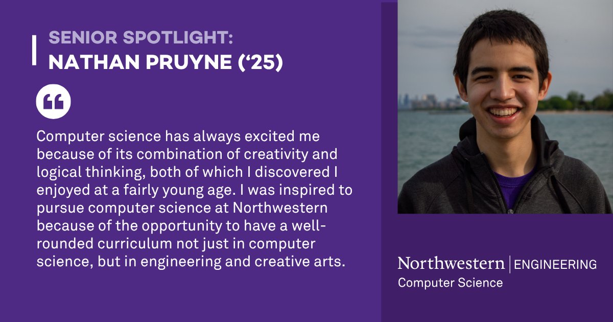 northwesterncs's tweet card. Pruyne will start a PhD in computer science next fall in the Generative Creativity Lab at Carnegie Mellon University.