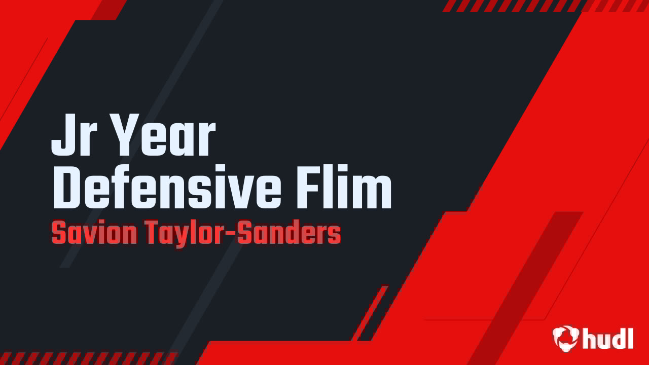 14Savion's tweet card. Jr Year Defensive Flim