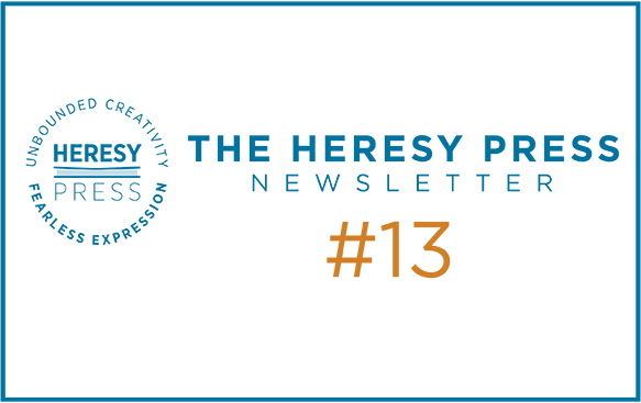 InfoHeresy's tweet card. In this issue: Praise for The War On Words; Heresy Press’s growing international footprint; Book Club news; Guest essay by Jasper Ceylon, followed by a Response by Sherman Alexie; and Director’s...