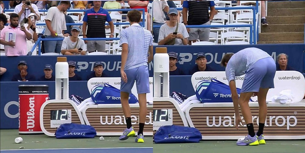 TheFirstServeAU's tweet card. A portion of Daniil Medvedev's hard-earned A$91,500 payday is expected to be donated in the form of fines, following an extraordinary tantrum at the Washington Open. The former US Open champion was...