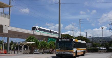 KITV4's tweet card. Passengers riding the Skyline traveling east/town-bound will be required to get off at the Halawa Aloha Stadium station starting on Saturday, July 26.