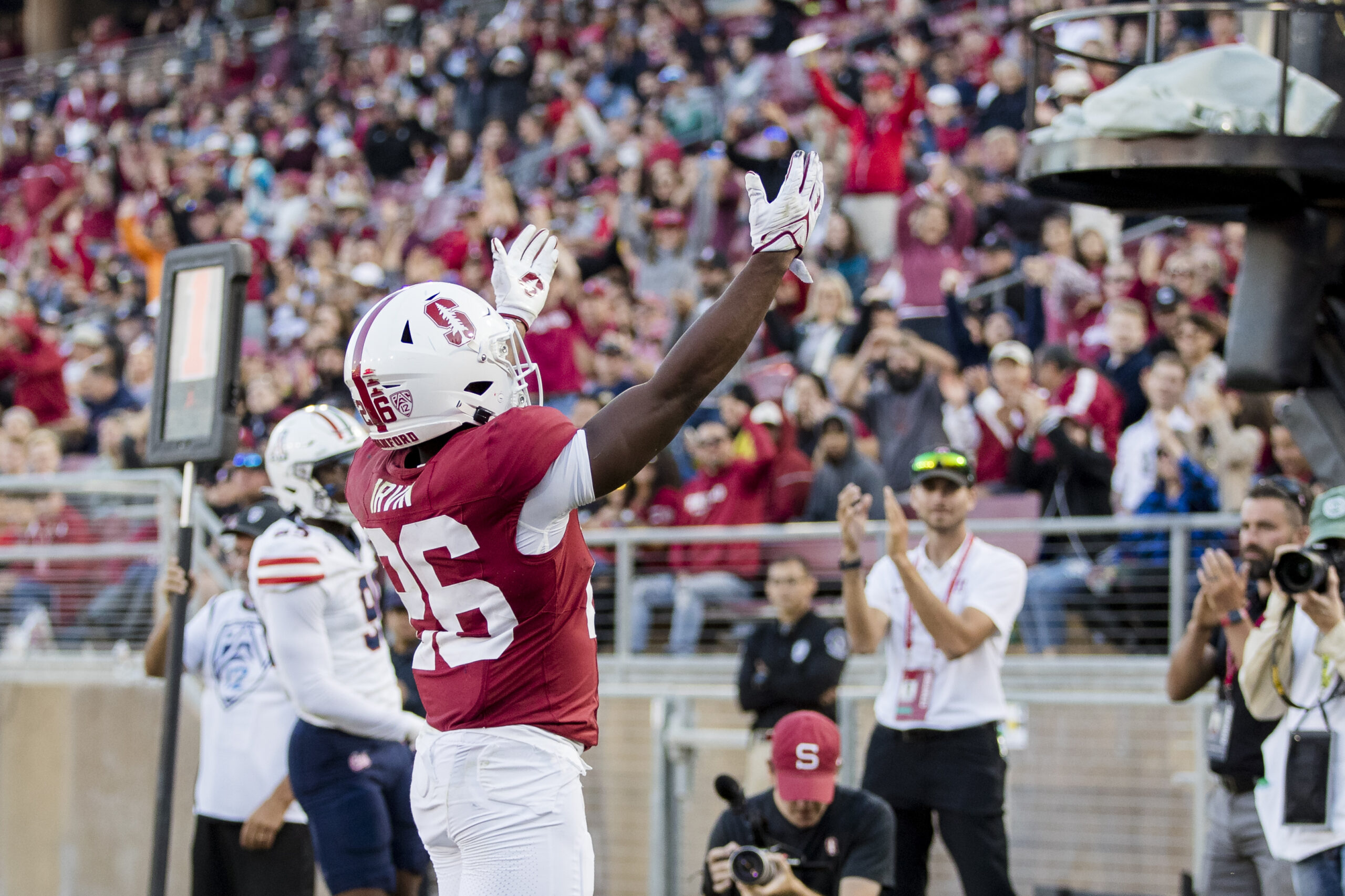 StanfordRivals's tweet card. After Stanford’s first day of fall camp, junior running back Sedrick Irvin Jr. shared his thoughts.