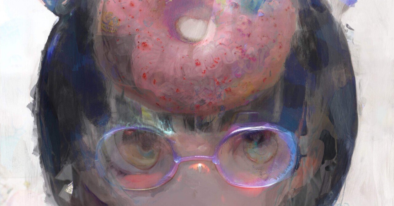 nomemene's tweet card. 魂の存在－ドーナツの穴の存在=? (2023) この度は、私の2023年の個展「The alchemist who tried to put a soul in the homunculus didn't have a soul either」（ホムンクルスに魂を入れようとした錬金術師もまた魂を持っていなかった）の作品群より、特に「魂の存在－ドーナツの穴の存在=?」という作品について、その背...