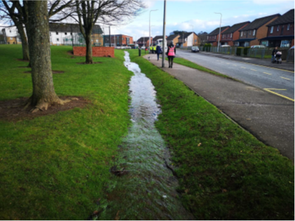 ScotGovPlanning's tweet card. Across Scotland, sewer systems in urban environments are being inundated by rainfall from more extreme and frequent rainfall events.