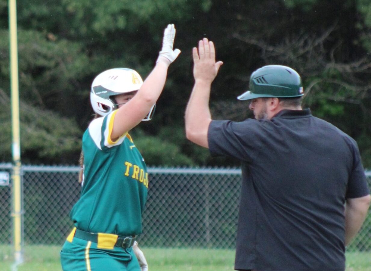 Pat_walsh34's tweet card. Scores and recaps from Tuesday's Section V Softball action...