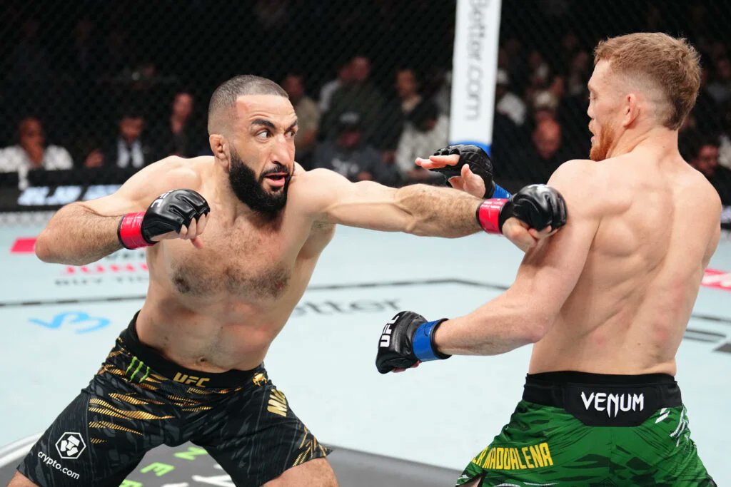 FIGHTSPORTS's tweet card. Khabib issued a statement that Jack Della Maddalena will be Islam Makhachev’s biggest test in the UFC, and now head coach Javier Mendez has said that he agrees.