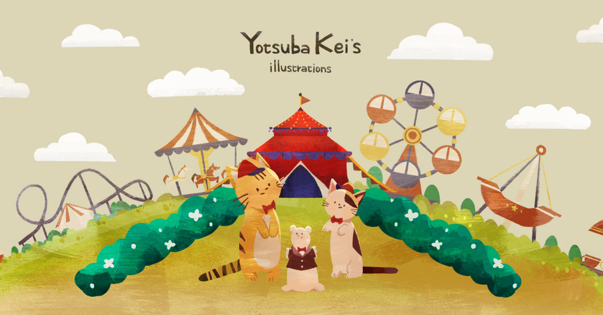 nana_coco77's tweet card. Yotsuba Kei's Illustrations