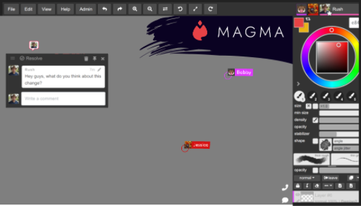 CaligMaria's tweet card. Create, brainstorm and collaborate on a shared canvas in real-time