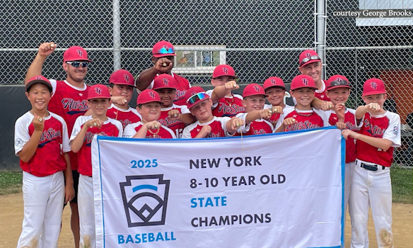 chrystalstone_'s tweet card. Averill Park’s varsity baseball head coach, George Brooks coached his son’s little league team, Twin Town, to the 10U state championship Friday.  The eight-team double elimination tournament was held...