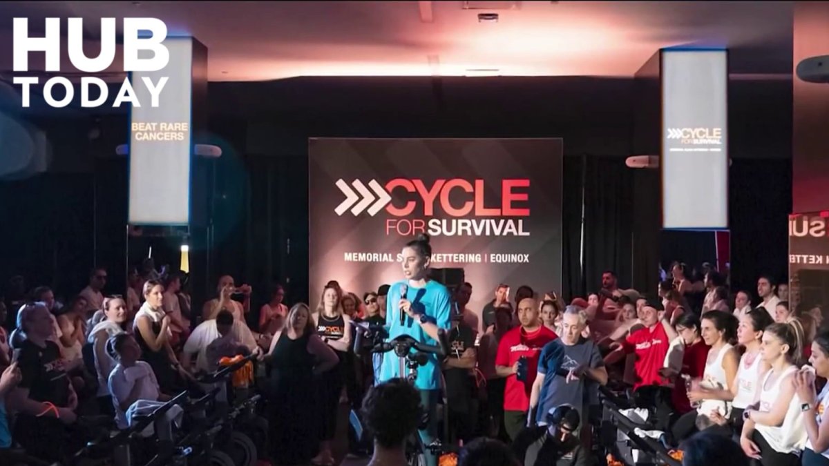 TheHubToday's tweet card. A good sweat for a great cause — Cycle for Survival is just around the corner. The annual event held at Equinox fitness clubs nationwide is the official rare cancer fundraiser to benefit Memorial...