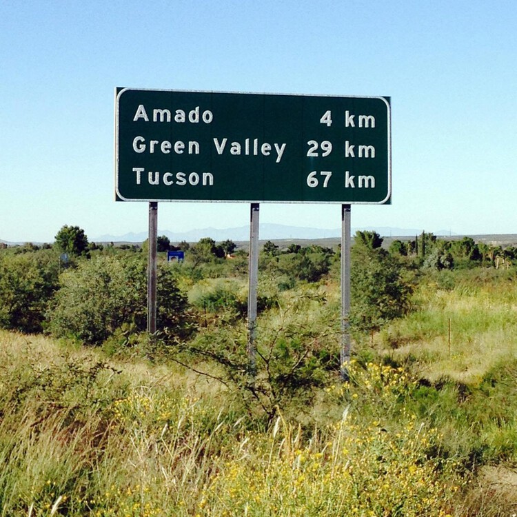 jefftomich's tweet card. I-19, which connects Tucson and Mexico, has run on the metric system since the 1970s. It’s now under review.