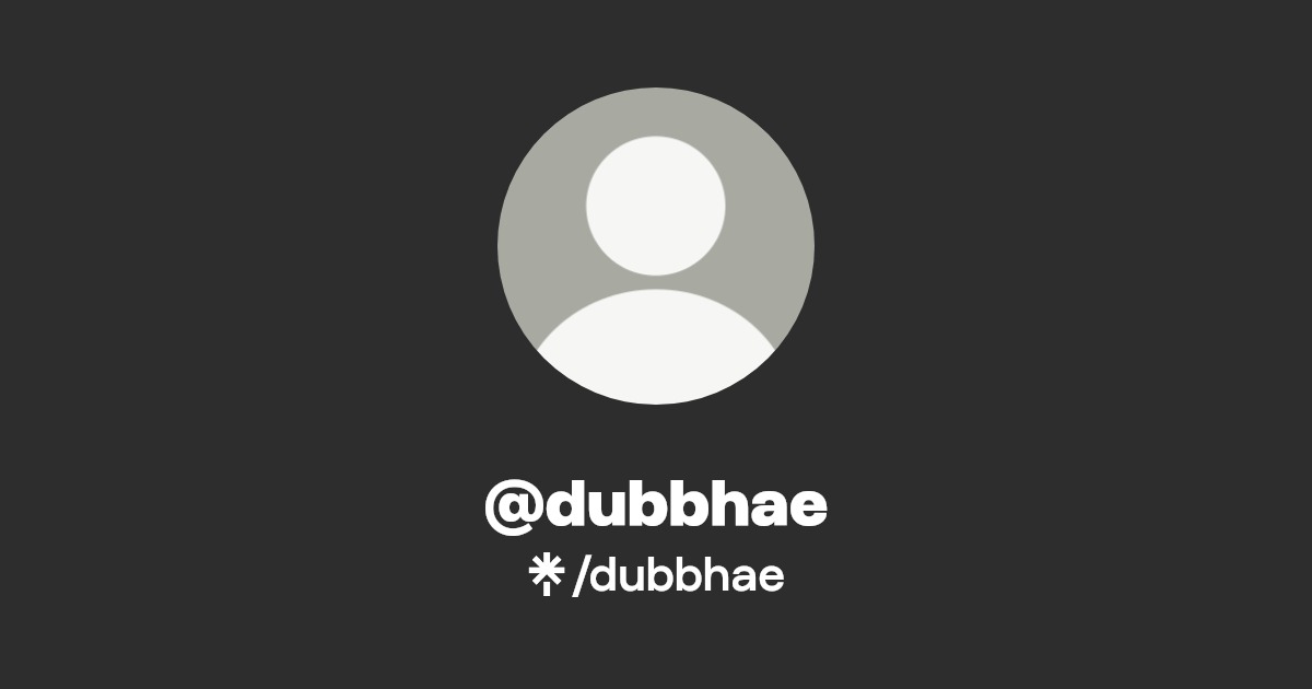 dubbhae's tweet card. Linktree. Make your link do more.