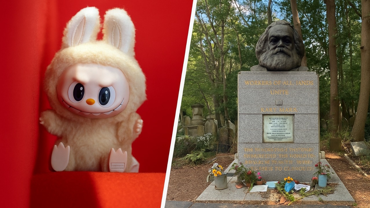 yudhajit's tweet card. In a capitalism-dominated world, where superficiality sells and sincerity scrolls by unnoticed, it took a designer Labubu doll to make a handwritten letter left at German philosopher Karl Marx's...