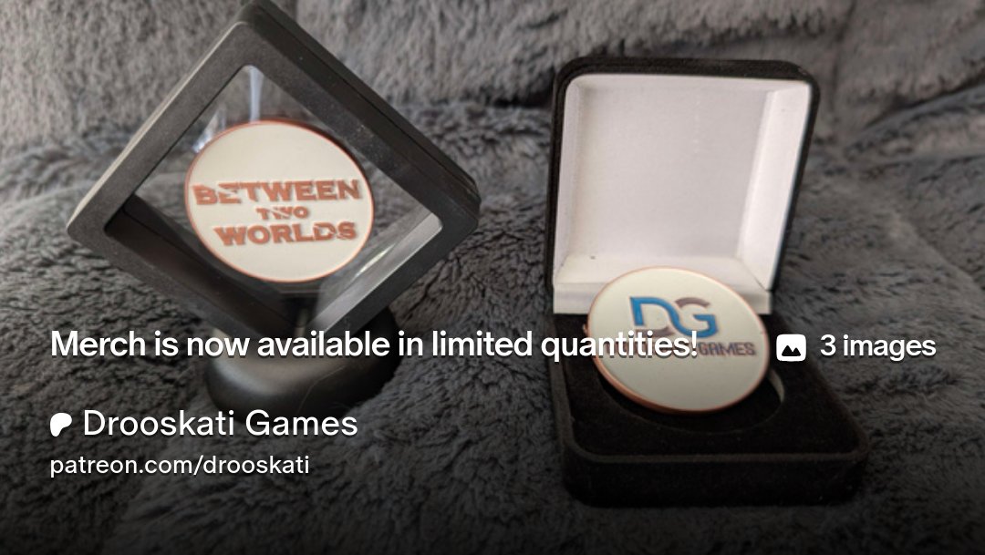 DrooskatiGames's tweet card. Get more from Drooskati Games on Patreon