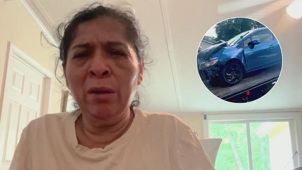 univision34ATL's tweet card. El pasado 29 de junio, Miriam, de 59 años, regresaba a su casa en el auto de una amiga cuando otro vehículo las atropelló en una carretera de Athens. Debido al fuerte impacto, la mujer contó que...