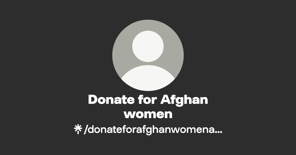 radwitchhh's tweet card. Share and donate to help Afghan girl children and women