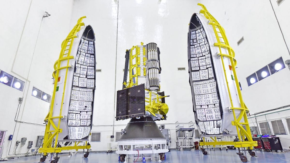 ShekharGupta's tweet card. NISAR satellite, a groundbreaking NASA-ISRO collaboration, launches July 30 from Sriharikota. This Earth observation mission will scan the planet every 12 days using advanced SAR technology.