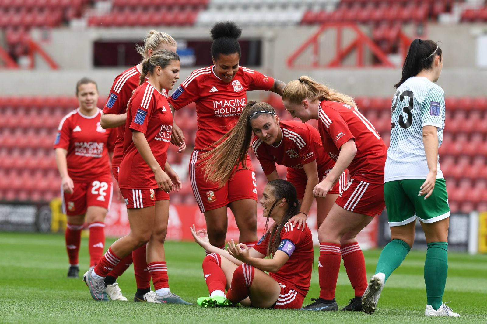 AdverSport's tweet card. Swindon Town are offering season ticket holders the opportunity to watch all women’s team matches for free this season