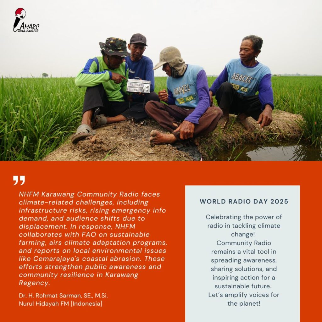ComDev_Asia's tweet card. AMARC Asia-Pacific, a regional association of community radio broadcasters in Asia and the Pacific, participates in the annual celebration of the World Radio Day set on February 13. This year, the...