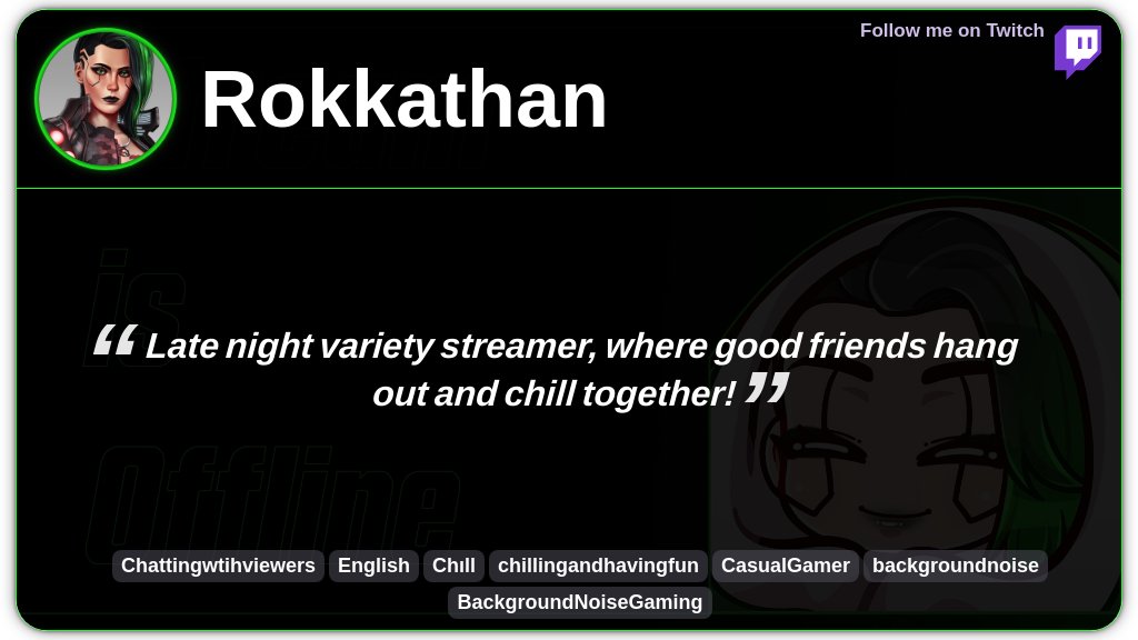 Rokkathan's tweet card. Meet Rokkathan: "Late night variety streamer, where good friends hang out and chill together!"