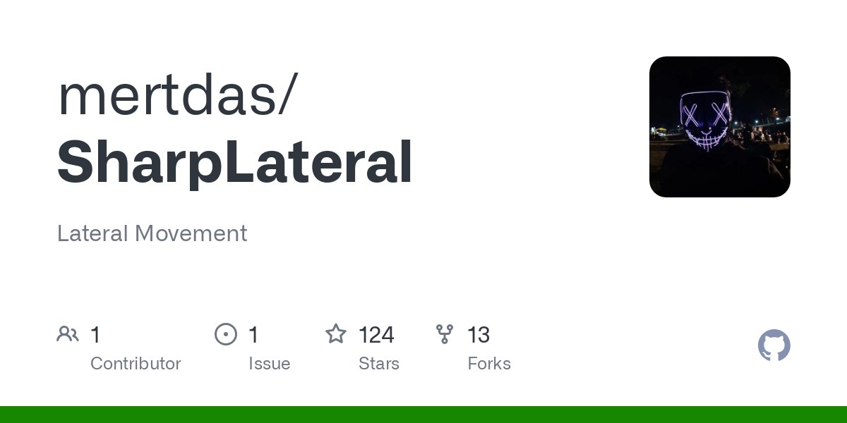 merterpreter's tweet card. Lateral Movement. Contribute to mertdas/SharpLateral development by creating an account on GitHub.
