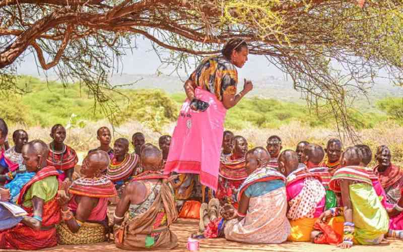 SamburuWtrust's tweet card. Indigenous women lead climate action, land restoration in Isiolo