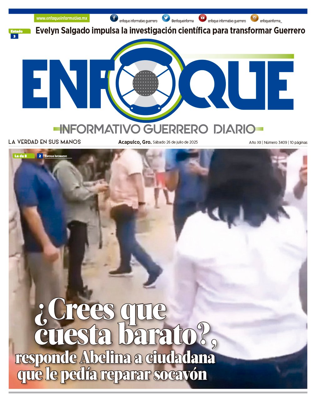enfoqueinforma's tweet card. Diario digital | 26 de julio de 2025 - Enfoque Informativo