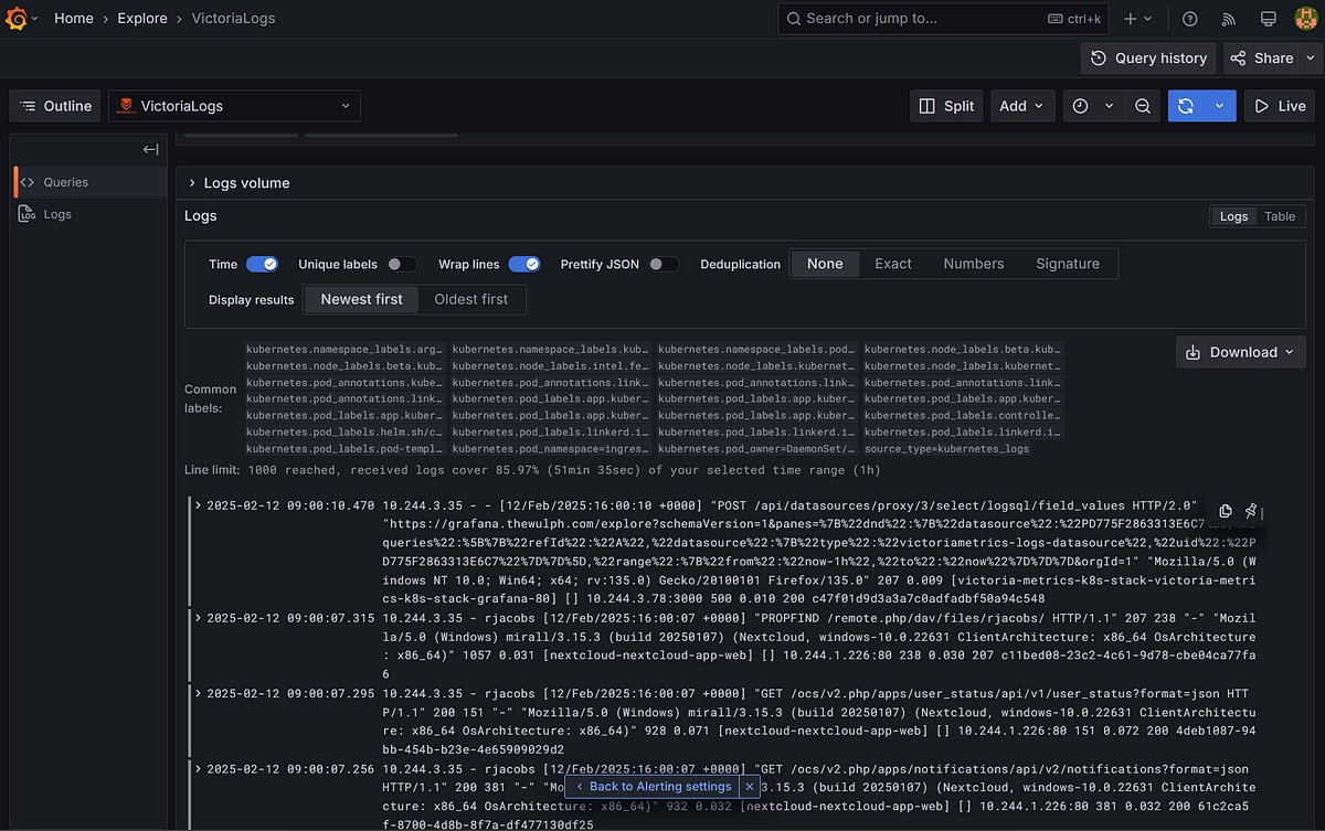 valyala's tweet card. Part 8 in a series of posts where we’ll stand up an entire monitoring stack on my home Talos Linux cluster.