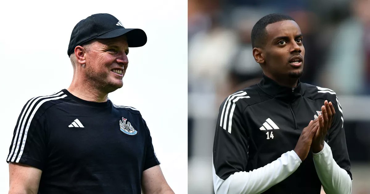 AaronJStokes's tweet card. Newcastle United boss Eddie Howe was asked about Alexander Isak as he addressed the media in Singapore