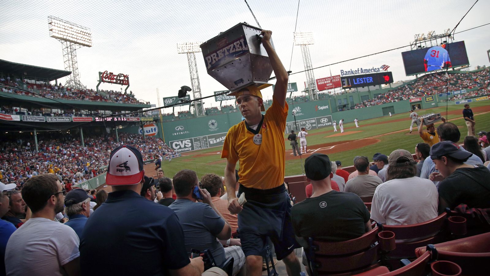 WSWS_Updates's tweet card. The first ever strike by concessions workers at Fenway Park against poverty wages and automation is being hamstrung by the UNITE HERE bureaucracy, which has limited the workers’ action to three days...