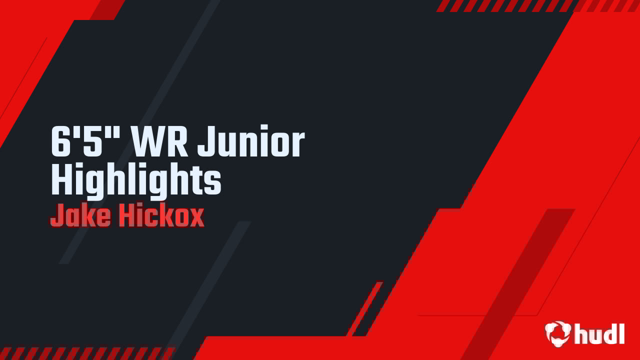 hickoxjake14987's tweet card. 6'5" WR Junior Highlights