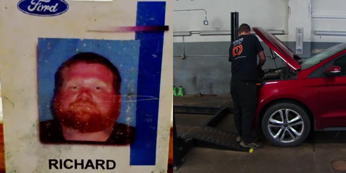 KCRG's tweet card. A Ford assembly worker's lost wallet has been found 11 years later by a mechanic working on a car.