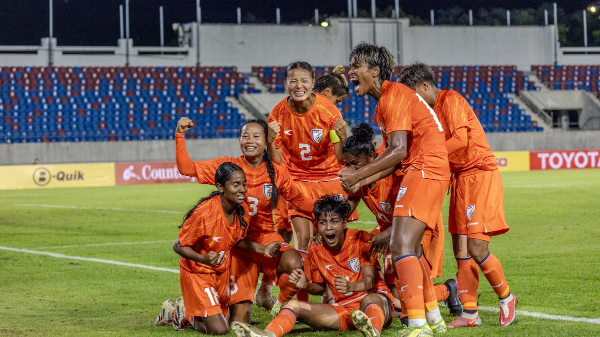 ayan_acharya13's tweet card. From heartbreak in 2022 to triumph in Thailand: India’s women’s football team books a historic AFC Asian Cup spot.