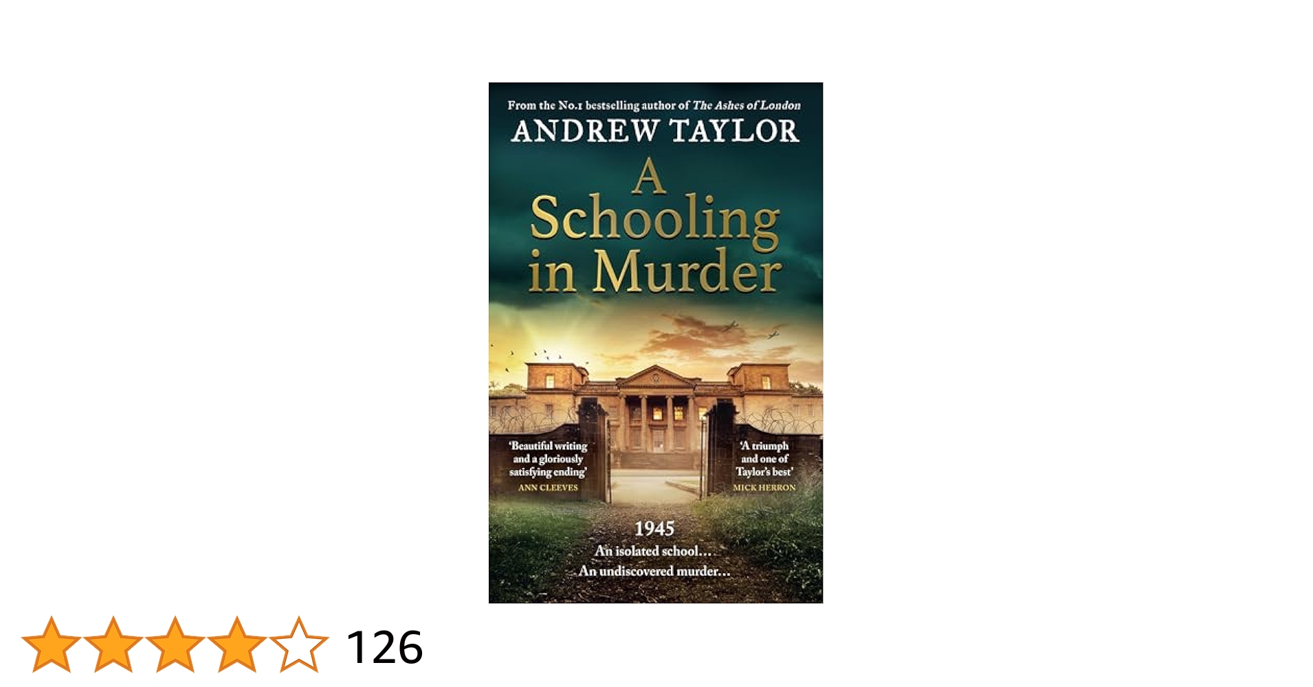 AndrewJRTaylor's tweet card. A Schooling in Murder: The gripping new WWII historical mystery from the Sunday Times bestselling...