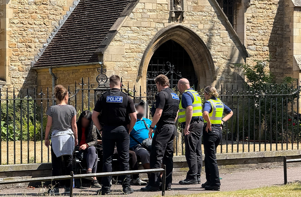 BedsPCC's tweet card. Police and PCC didn’t attend the Bedford anti-social behaviour meeting, despite an open invite; security patrol pilot aims to tackle ASB...