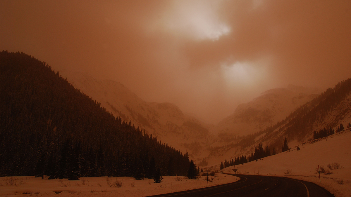 brianmaffly's tweet card. Using 23 years of satellite data, U hydrologists reveal how dust-darkened snow is hastening runoff and reshaping the future of water in the Southwest.