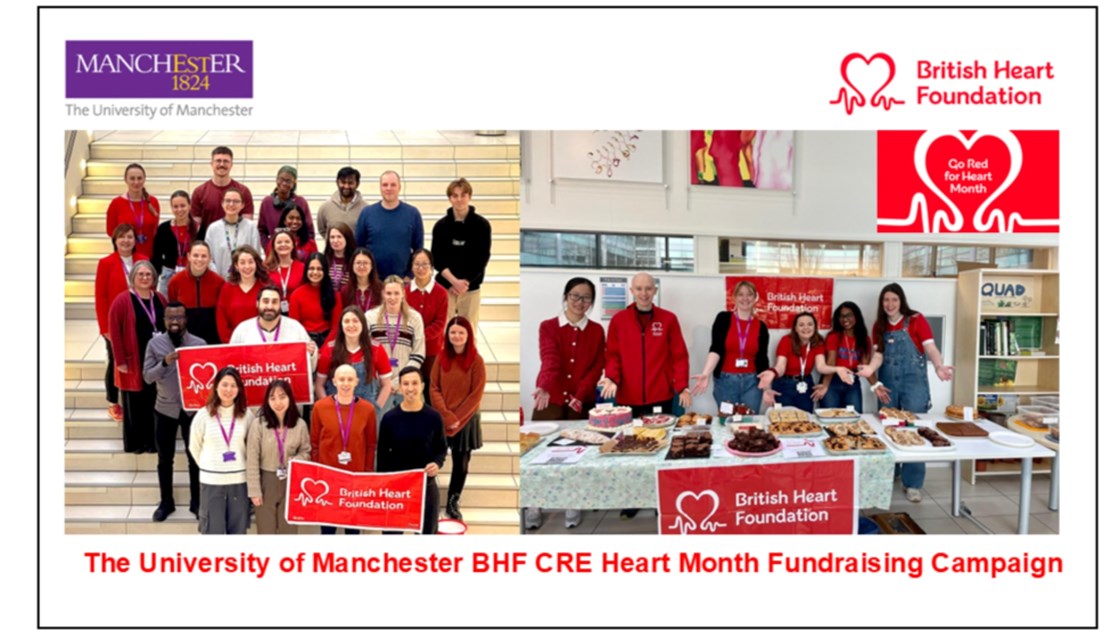 DCVS_UoM's tweet card. Help Manchester BHF CRE raise money to support British Heart Foundation