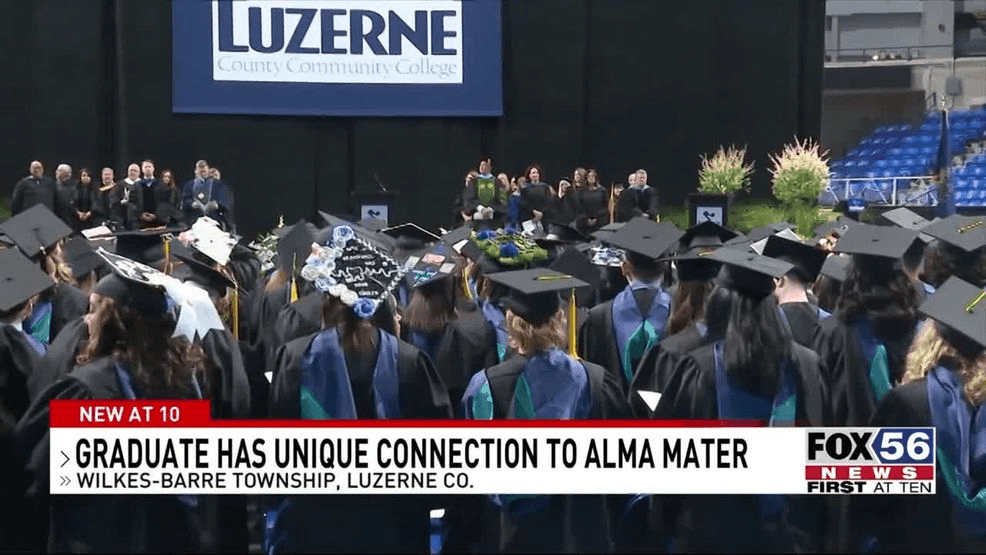 LuzerneCC's tweet card. Tears of joy and prideful cheers filled Mohegan Arena on Thursday as nearly 600 Luzerne County Community College students received their degrees.The ceremony s