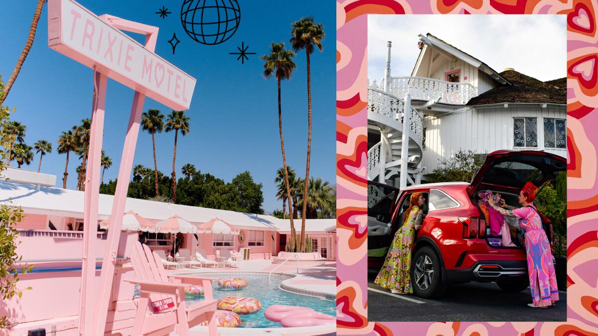 Visit29Palms's tweet card. The Madonna Inn, Skyview in Los Alamos, San Francisco's Hotel Del Sol, Trixie Motel in Palm Springs. This state has no shortage of great motels, many of which mix nostalgia with modern design.